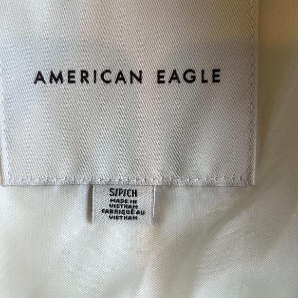 American Eagle white Fluffy Fleece Teddy Plush lined, hanorac style jacket - Picture 4 of 11